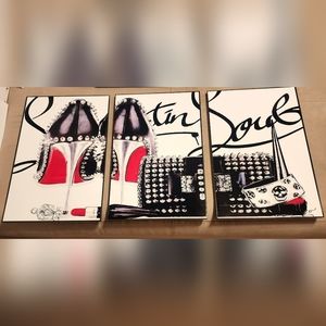 Luxury three-piece 11"×17" each piece Framed Wall Art